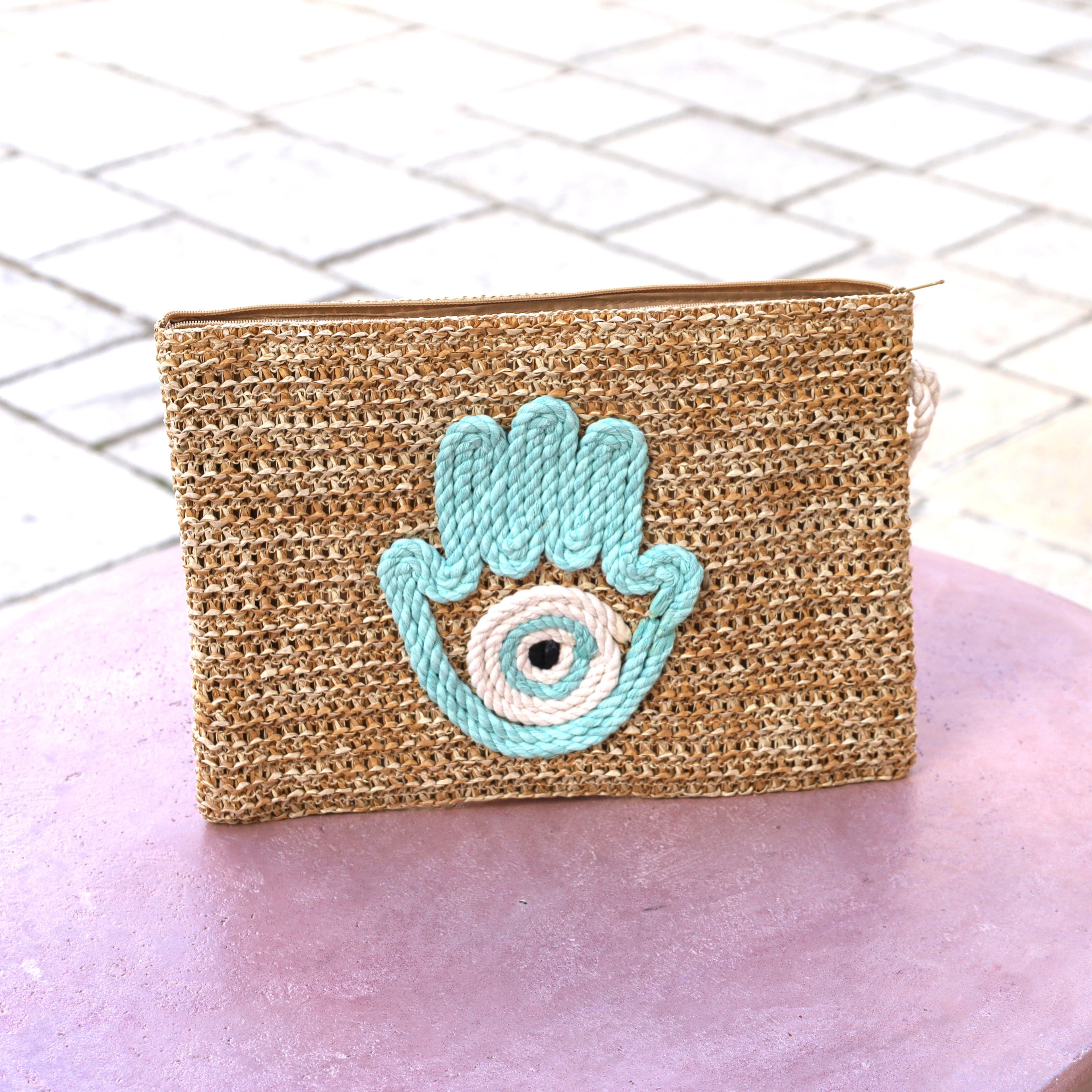 Natural Straw Mini Pouch – Easy Summer Vibes