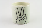 Impressions Ceramic Candle 5.75 oz./163g - Mint- Peace - Lavender & Thyme