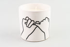 Impressions  Ceramic  Candle  5.75  oz./163g  - White - Pinky Promise - Wild Fig & Cedar