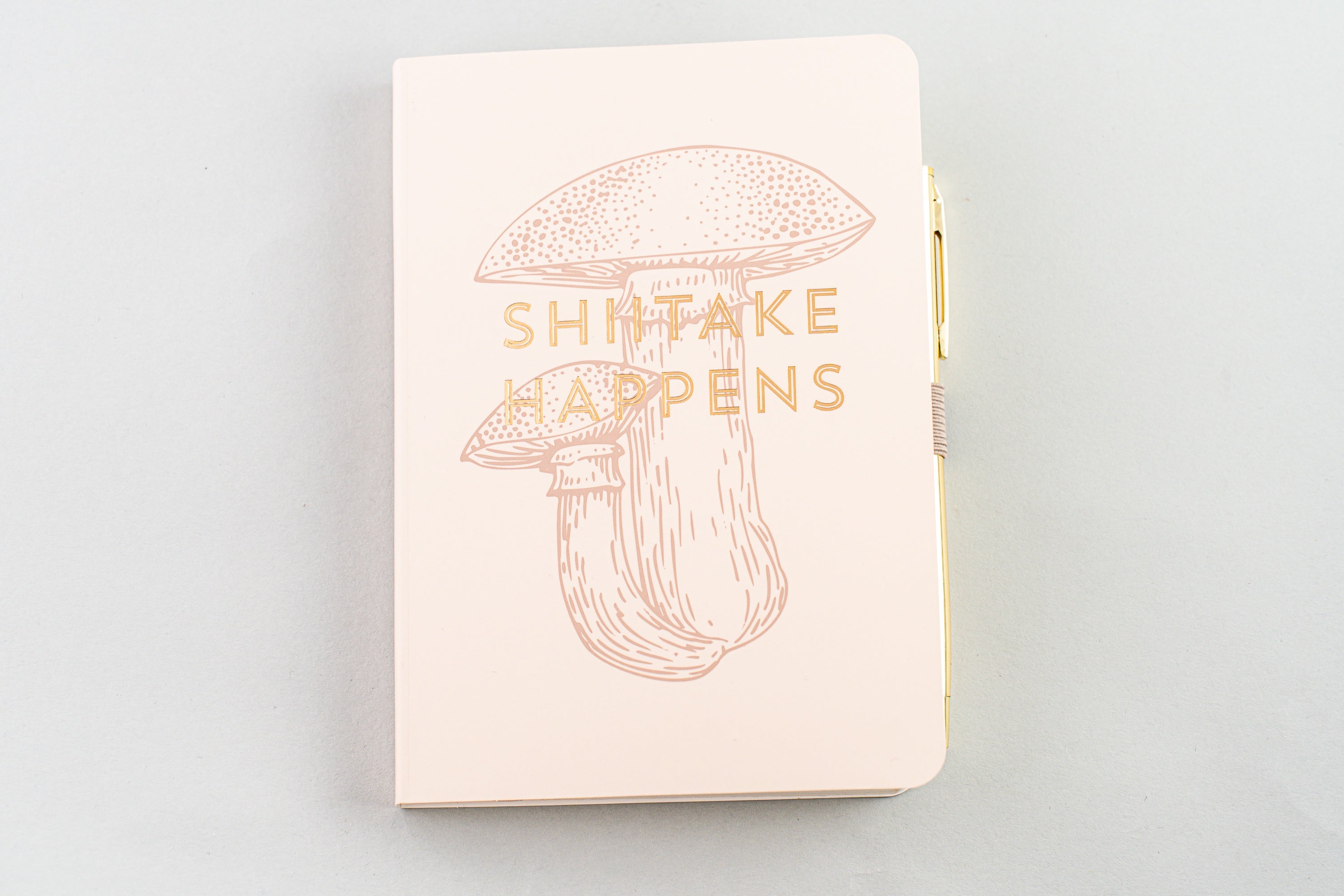 Vintage  Sass  Notebook  with  Pen  -  Shiitake Happens