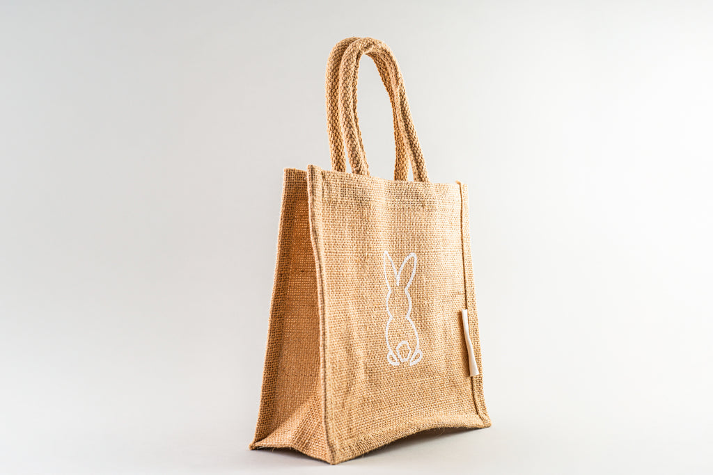 Mini Jute Shopper Tulip & Bunny