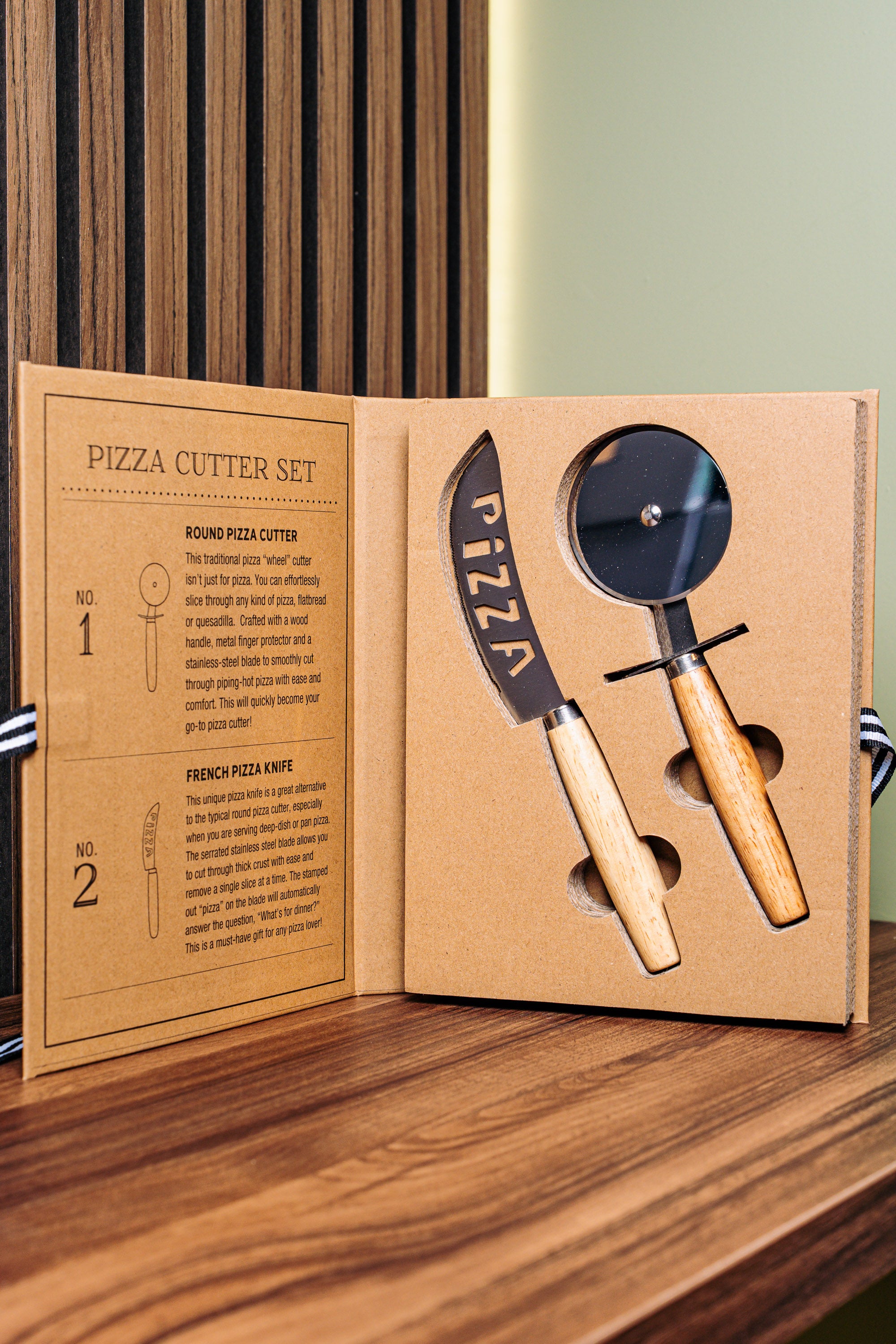 Santa Barbara Pizza Cutter Gift Set