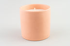 Impressions  Ceramic  Candle  5.75  oz./163g  - Dusty Pink - Heart - Tobacco & Vanilla
