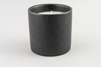 Impressions  Ceramic  Candle  5.75  oz./163g  - Black - Rock On - Leather & Oakmoss