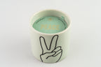 Impressions Ceramic Candle 5.75 oz./163g - Mint- Peace - Lavender & Thyme