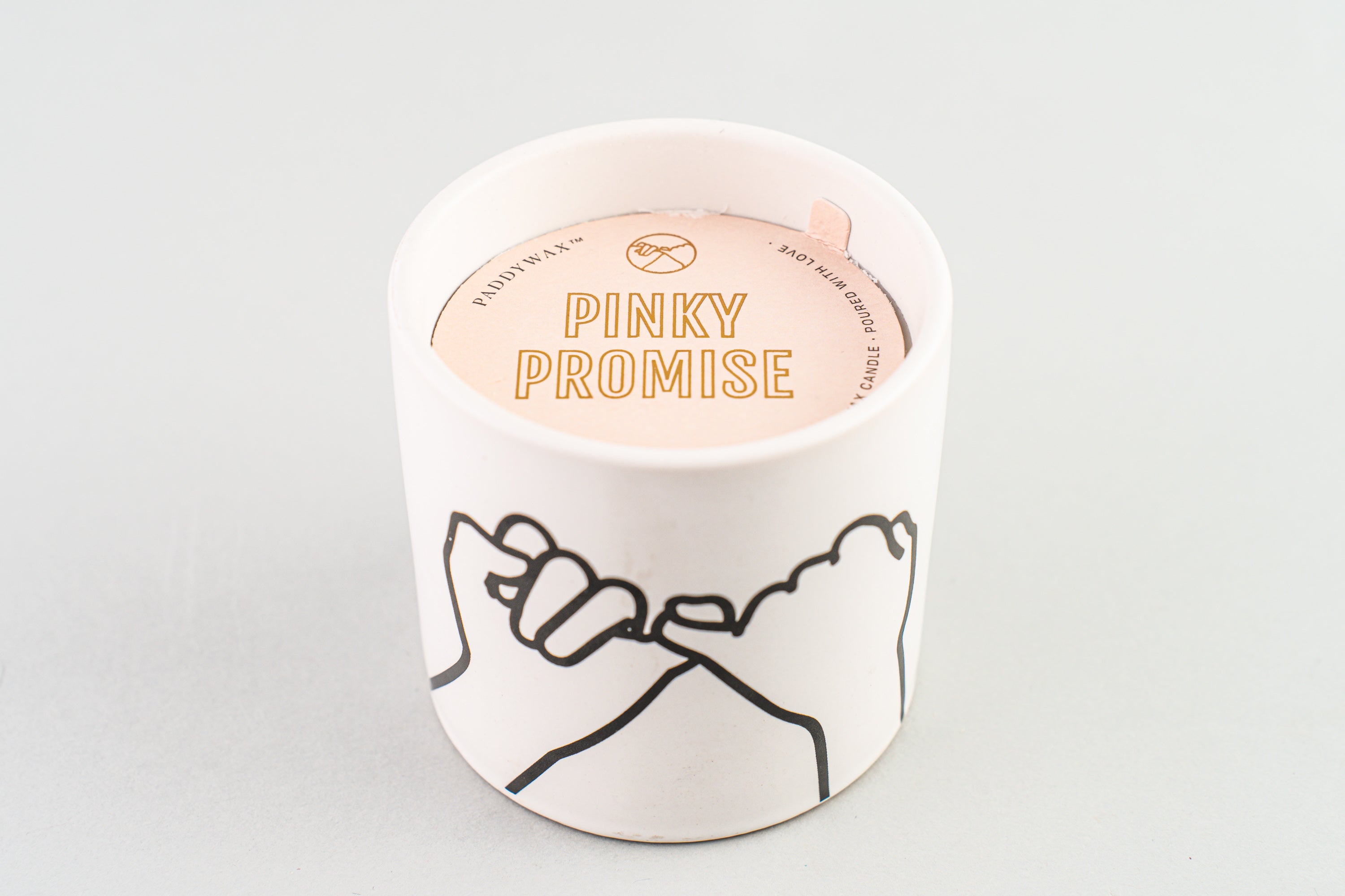 Impressions  Ceramic  Candle  5.75  oz./163g  - White - Pinky Promise - Wild Fig & Cedar