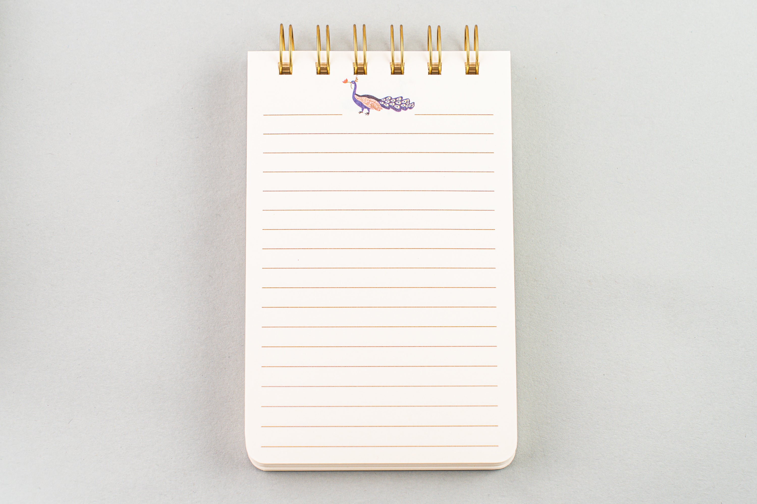 A Dopo Peacock Twin Wire Notepad
