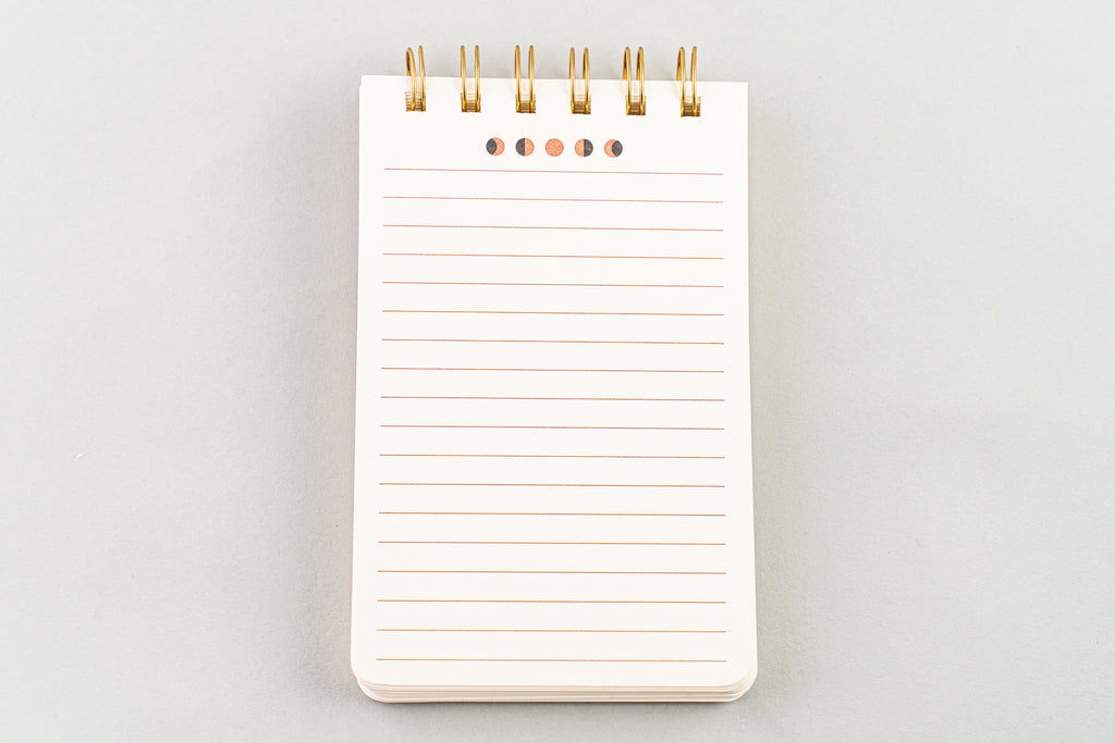 A Dopo Moon Phases Twin Wire Notepad