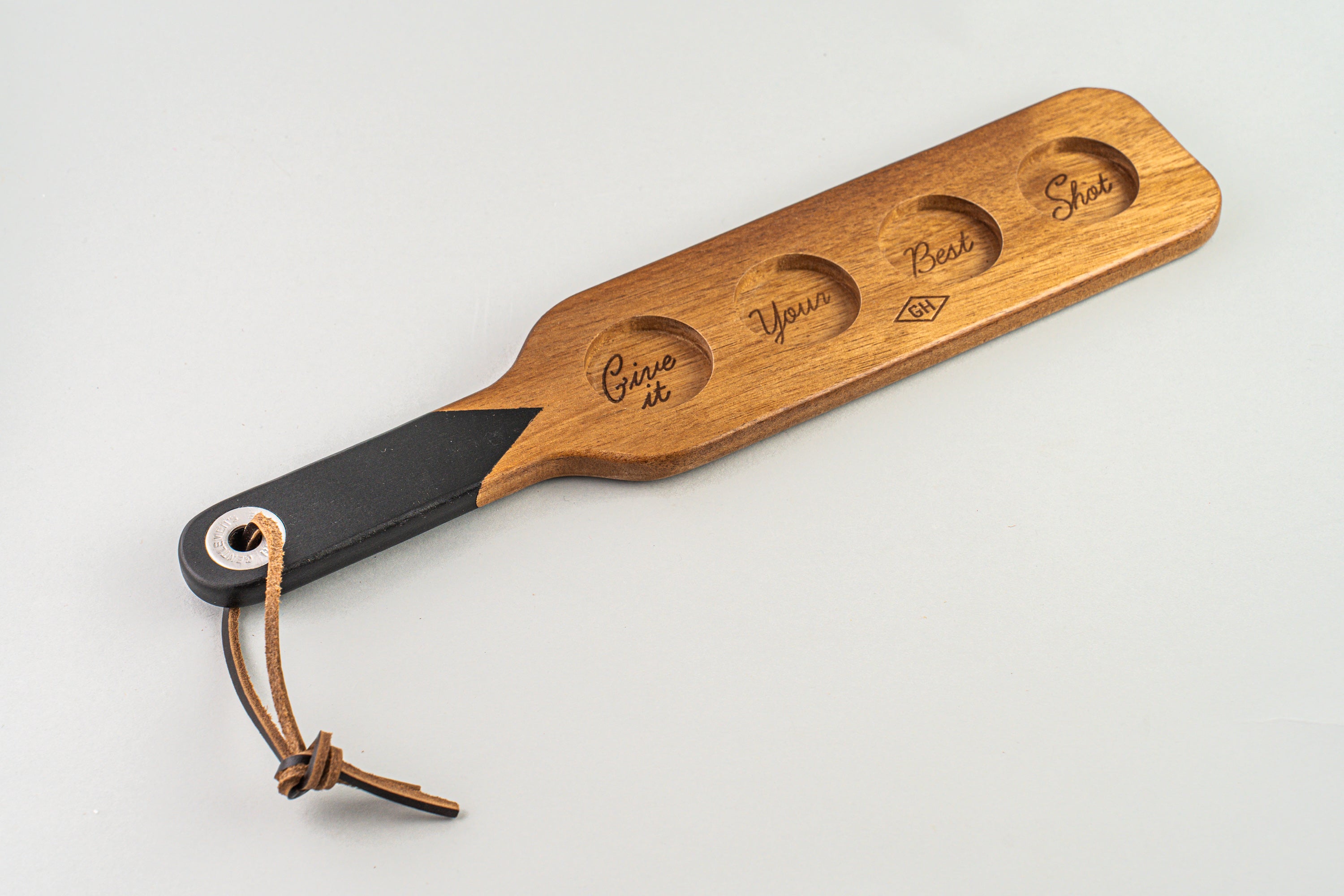 Serving Paddle & Shot Glasses