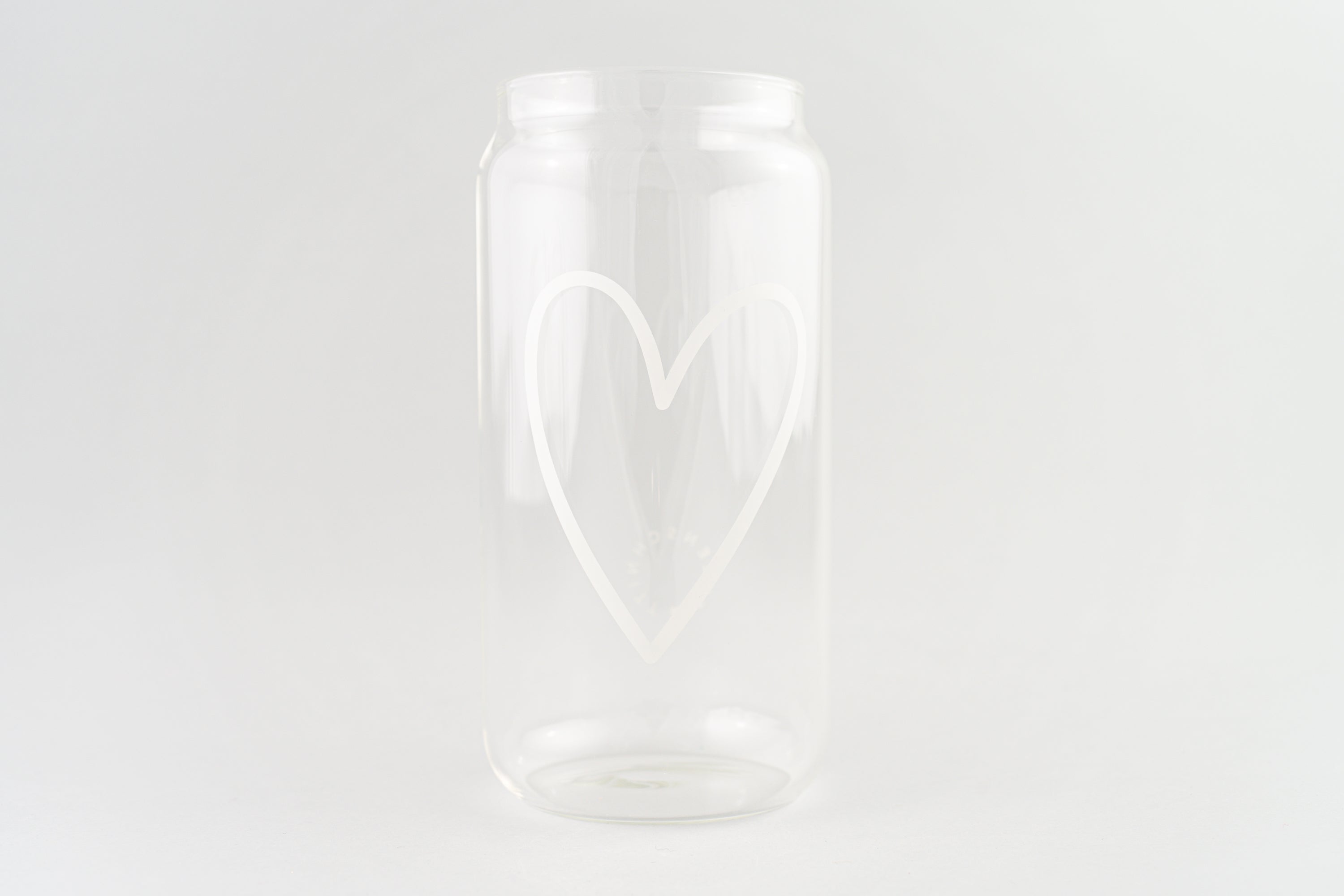 Tall Drinking Glass Heart