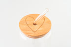 Heart Lid for Tall Drinking Glass