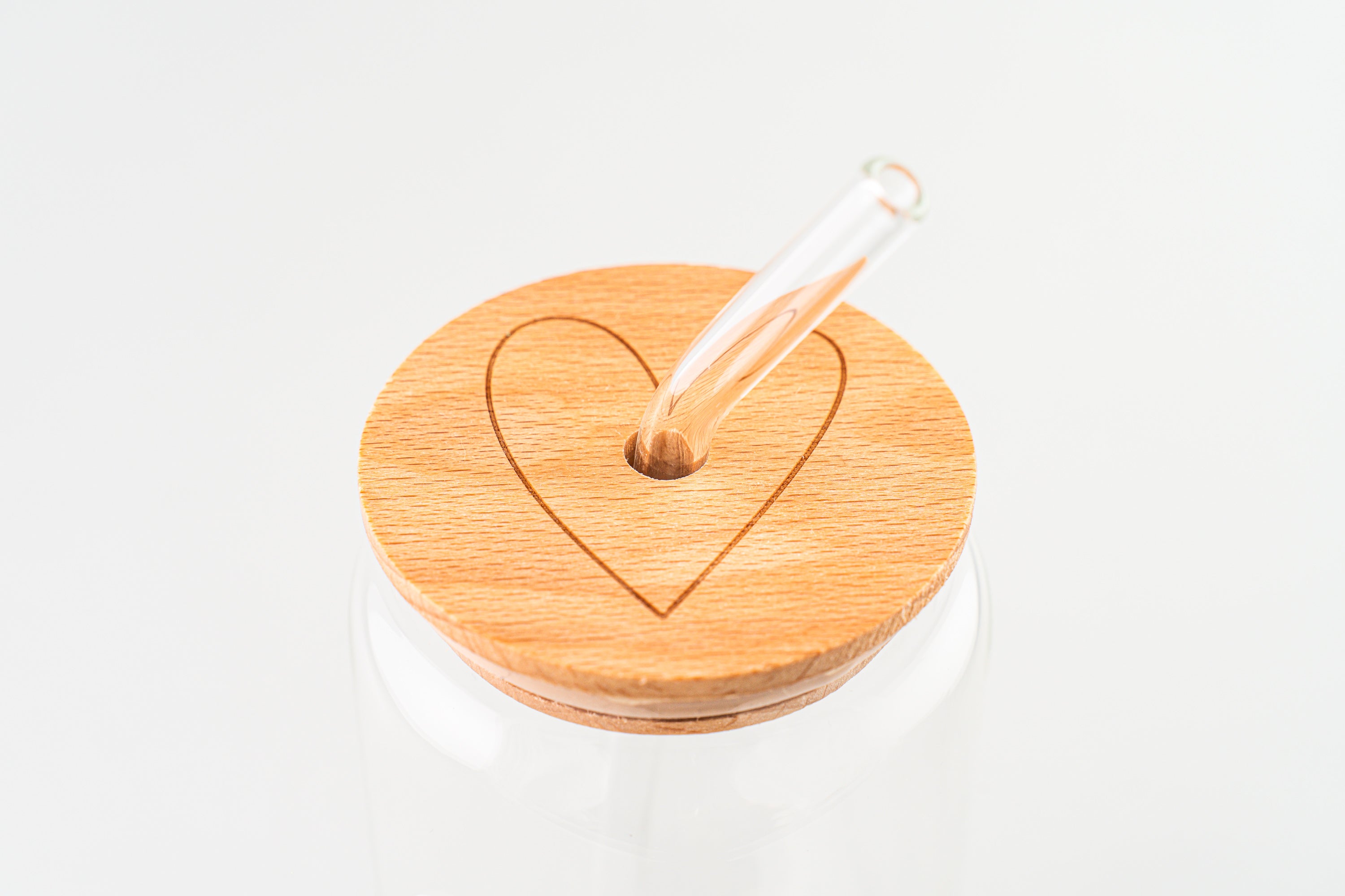 Heart Lid for Tall Drinking Glass