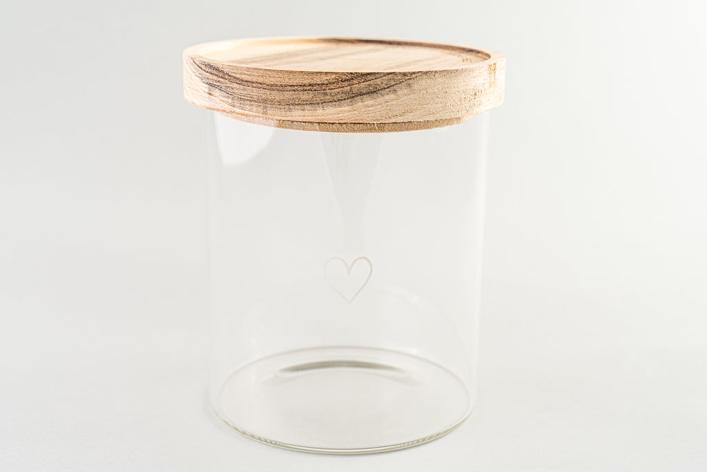 Storage Jar Heart 13 cm