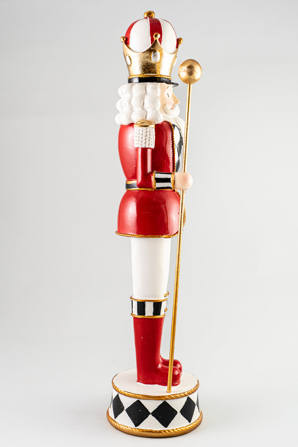 Red Resin Soldier With Pole .