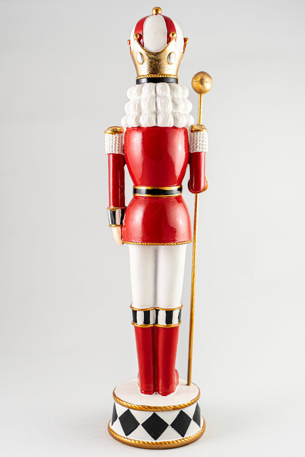 Red Resin Soldier With Pole .
