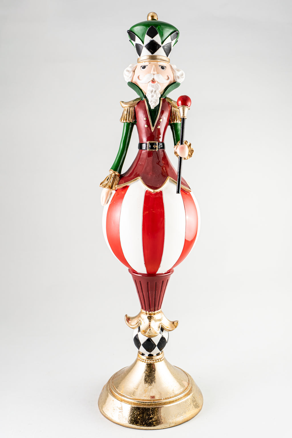 Red Resin Soldier With Pole