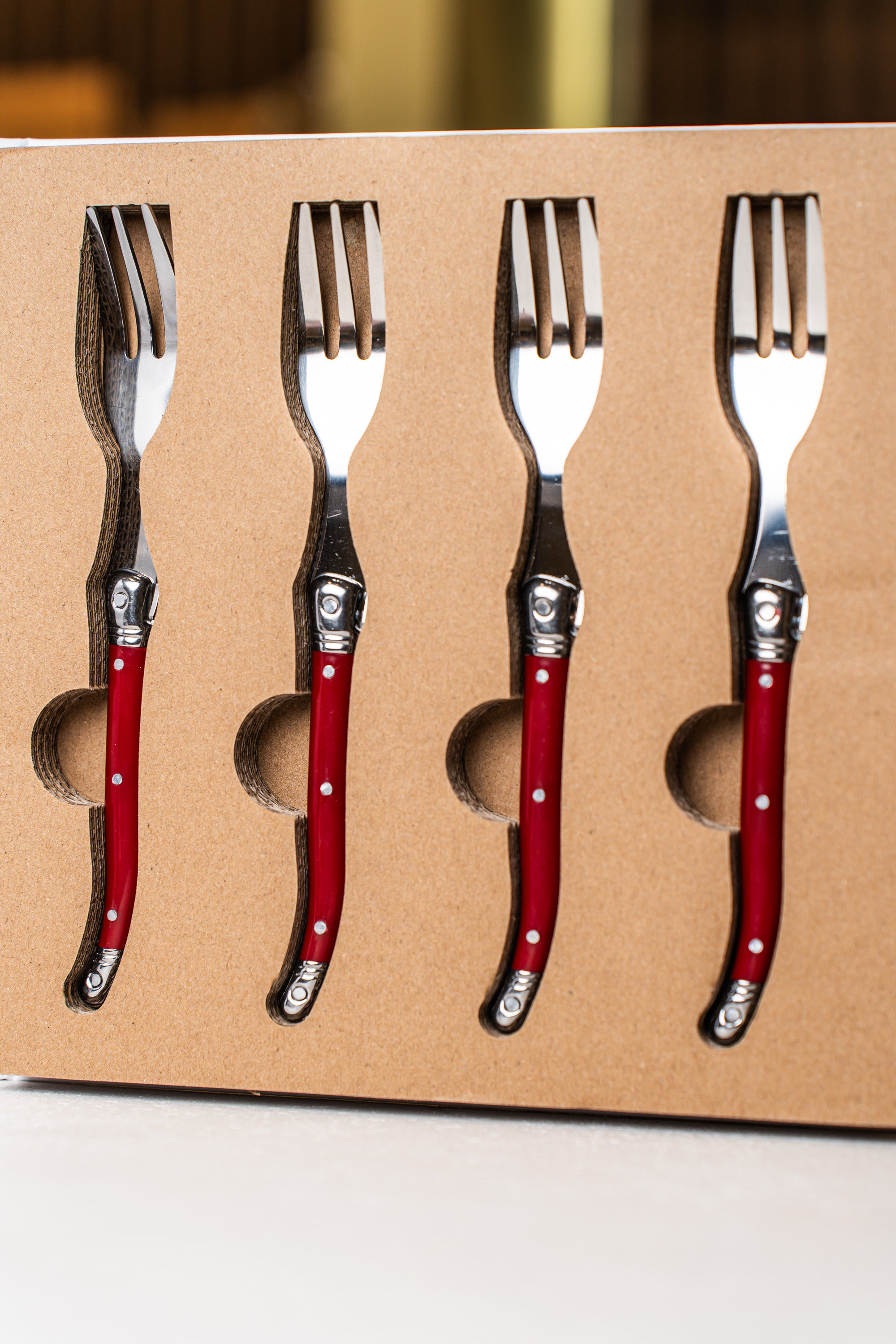 Santa Barbara Festive Red Charcuterie Forks