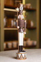 Brown Resin Soldier Holding Star