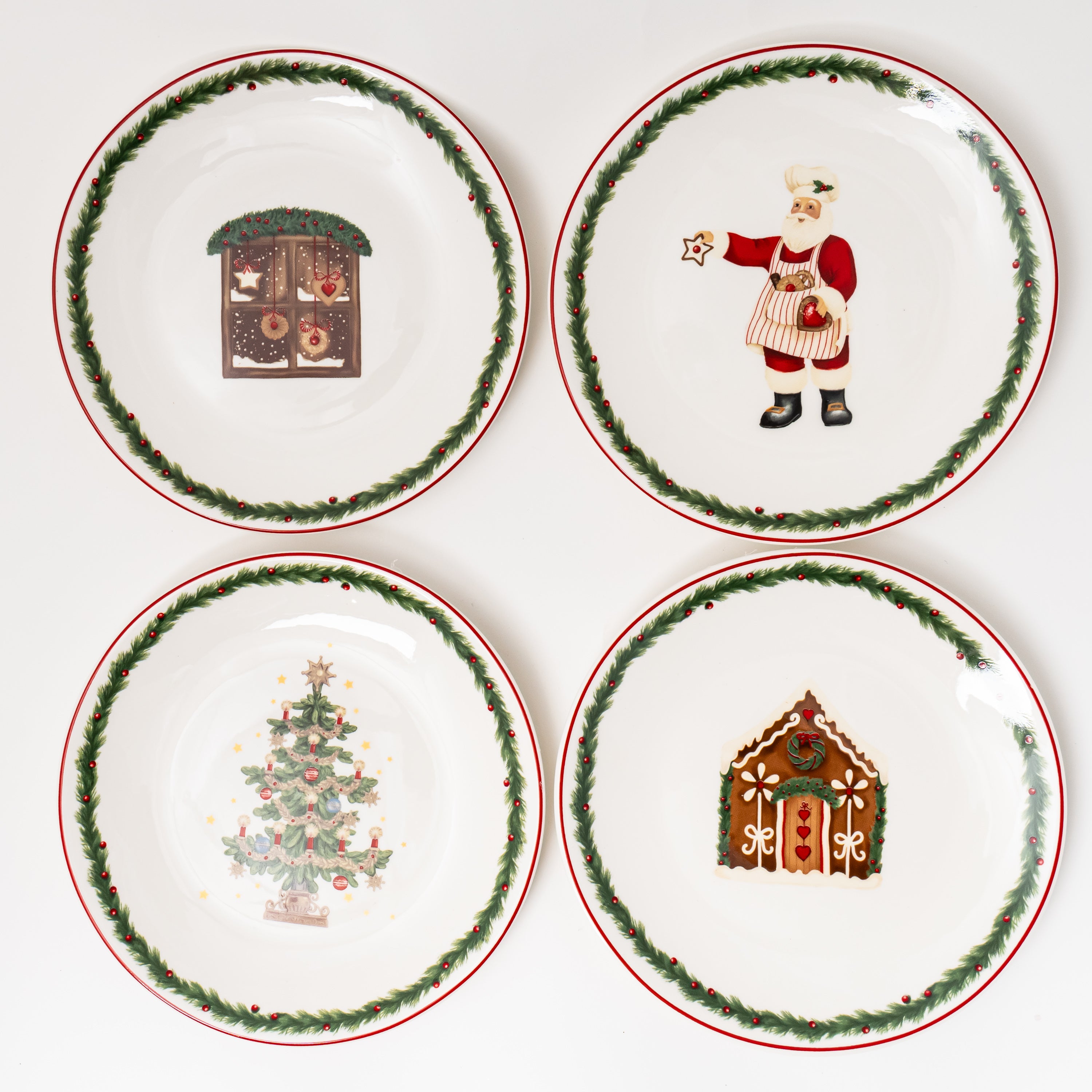 Round XMAS -Tree Plate