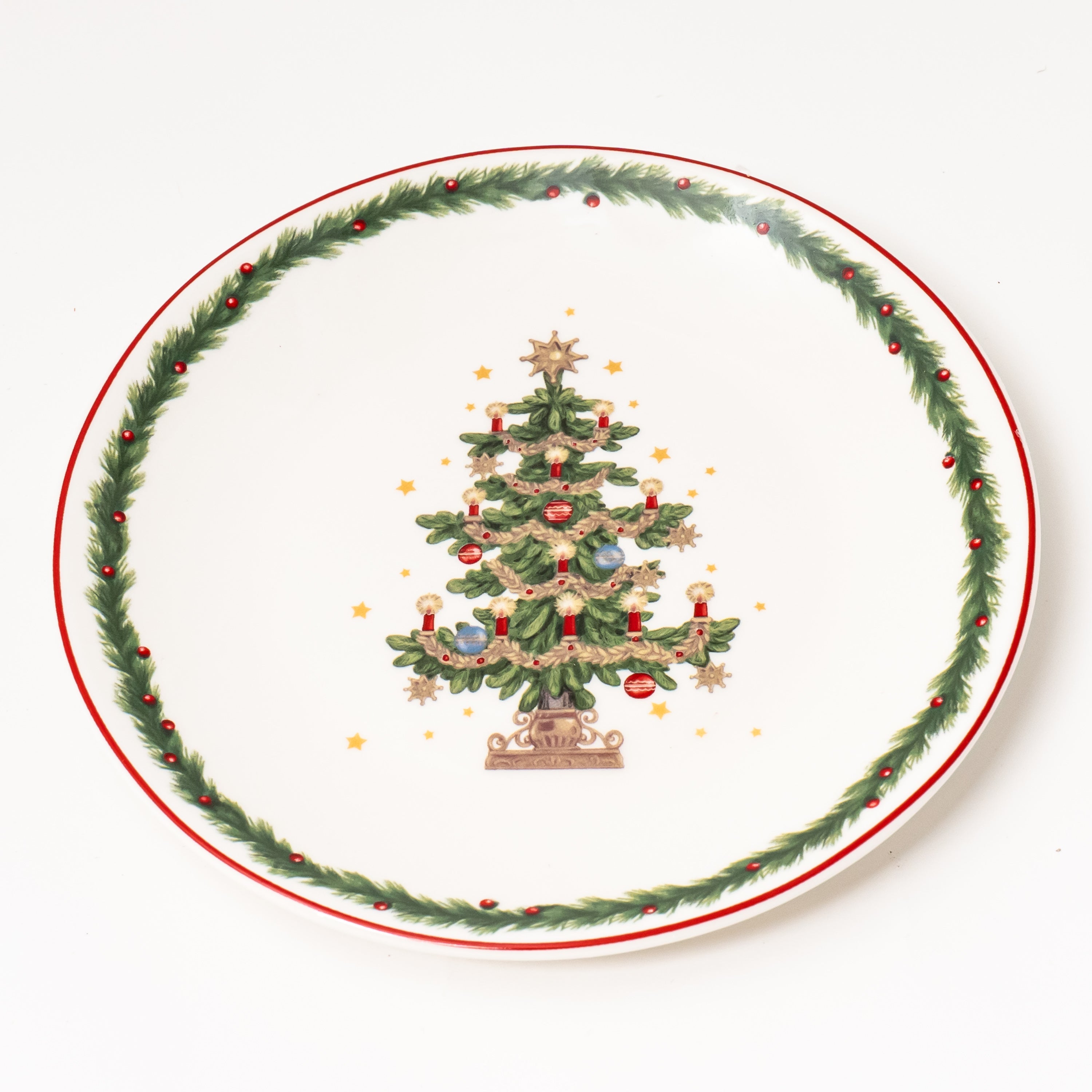 Round XMAS -Tree Plate