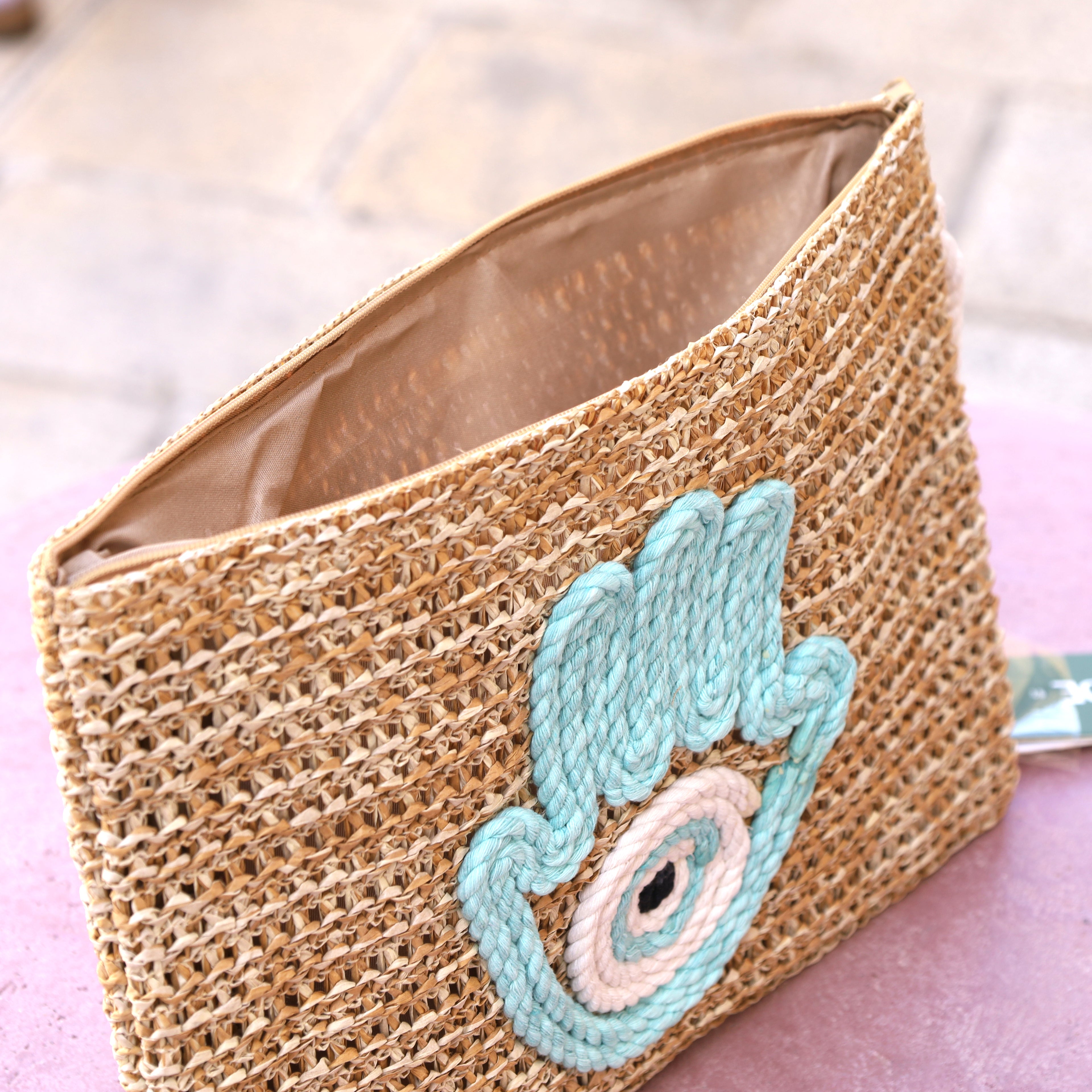 Natural Straw Mini Pouch – Easy Summer Vibes