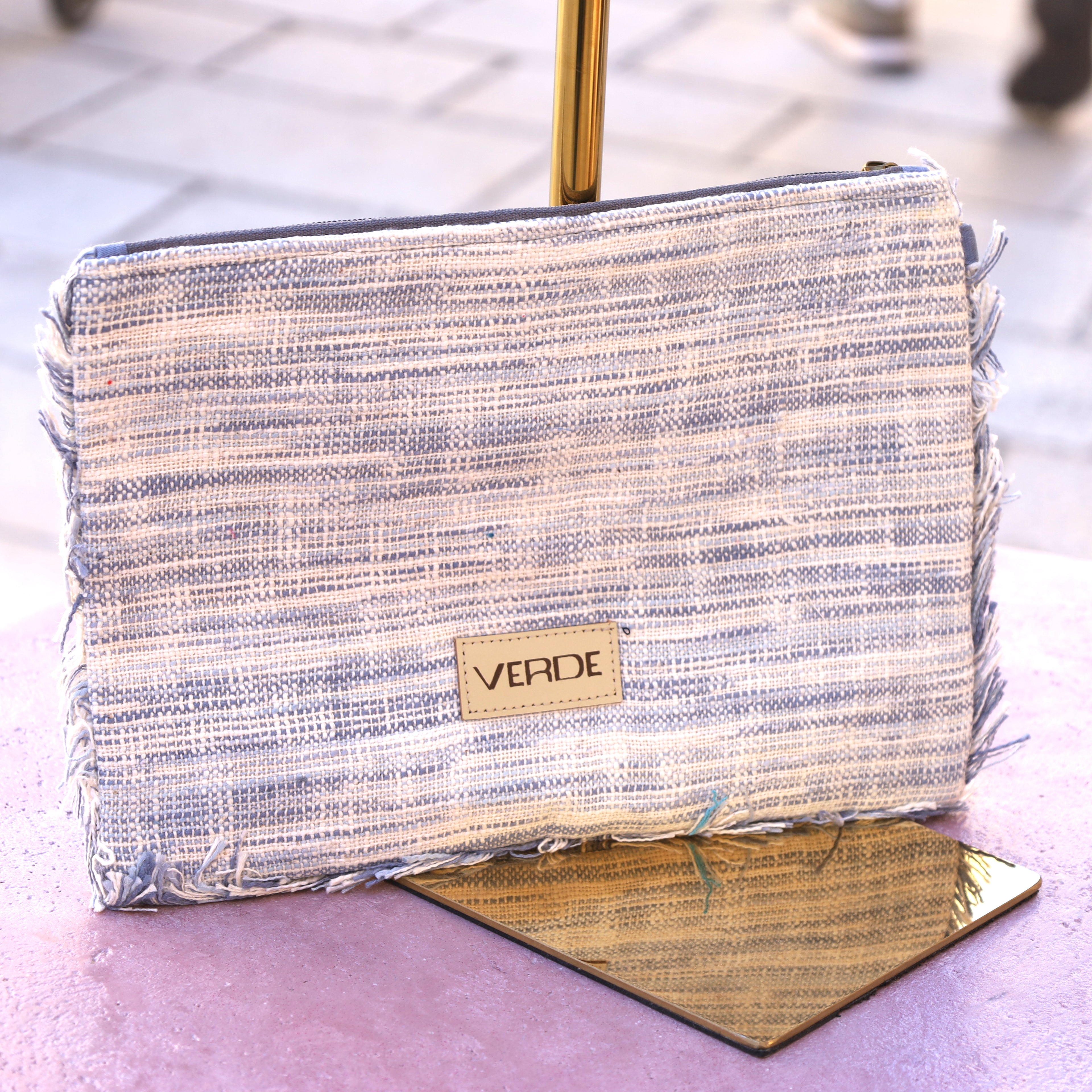 Blue Viscose Evening Bag – Designed for Special Occasions