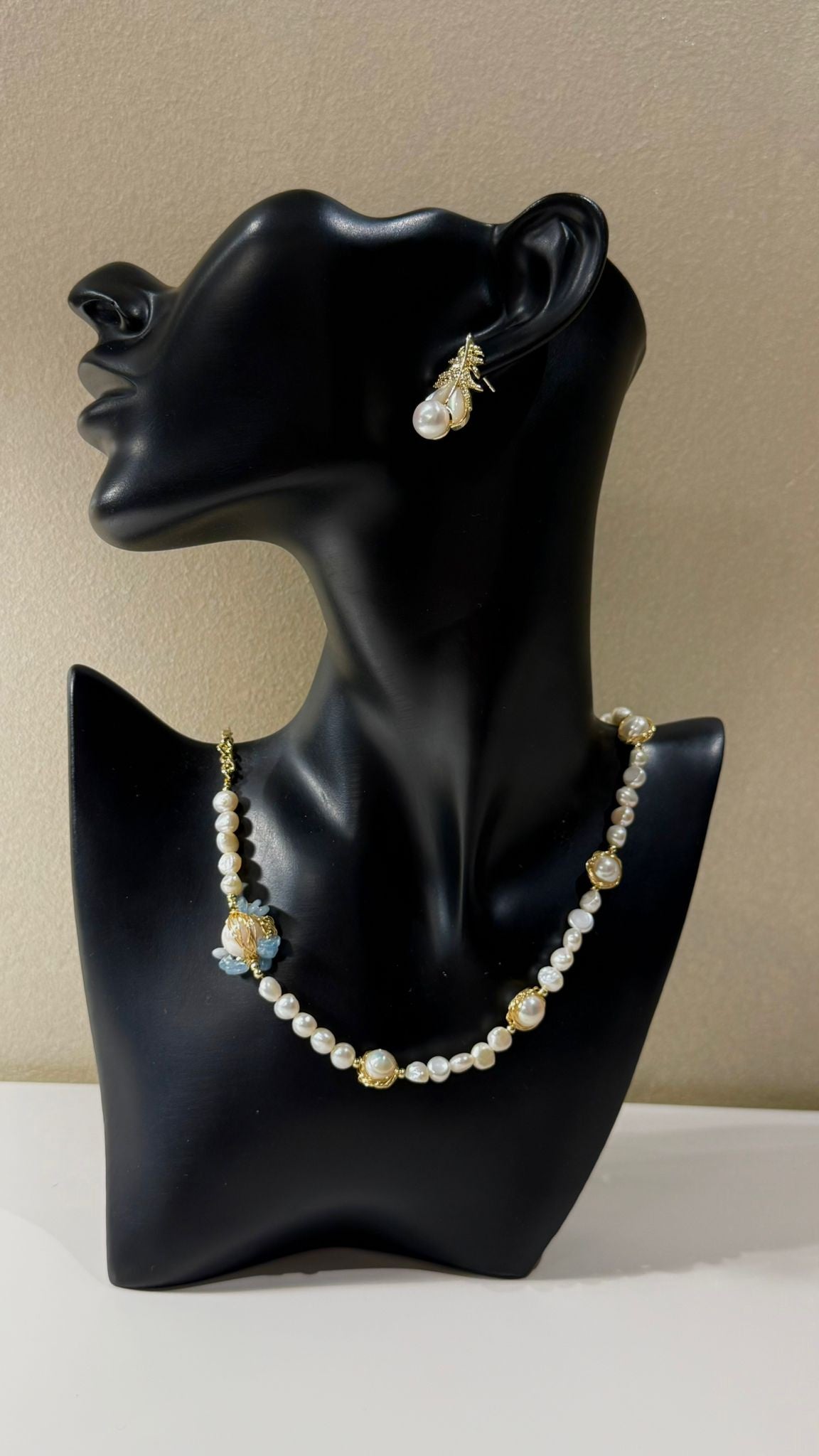 Golden Tide Freshwater Pearl Handmade Necklace
