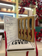 Santa Barbara Festive Red Charcuterie Spreaders Gift Set