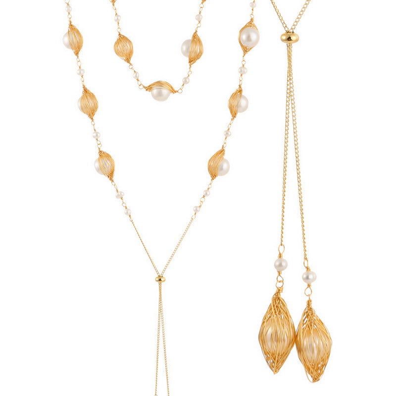 Ophelia Gold & Pearl Necklace