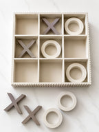 Wooden Tic-Tac-Toe Game Set – Elegant Family Fun & Gift Choice