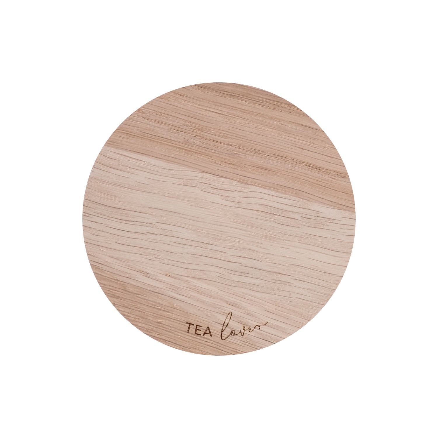 Oak Coaster Tea Lover