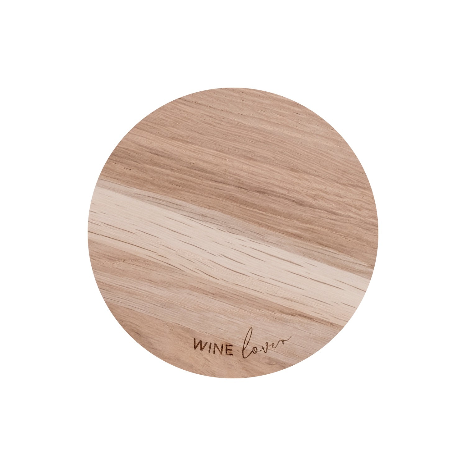 Oak Coaster Wine Lover