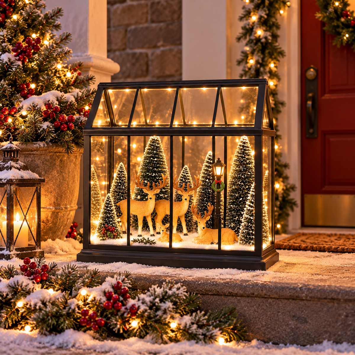 Christmas Garden House Lanterns – Light Up the Magic of Christmas