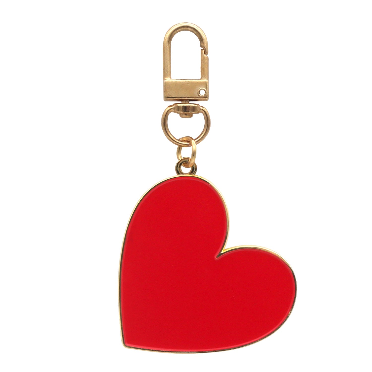 Keychain Large Heart Red