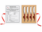 Santa Barbara Spread Love and Joy – Festive Red Charcuterie Spreader  Set